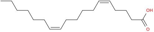 5,11 octadecadienoic acid, (5z,11z) 